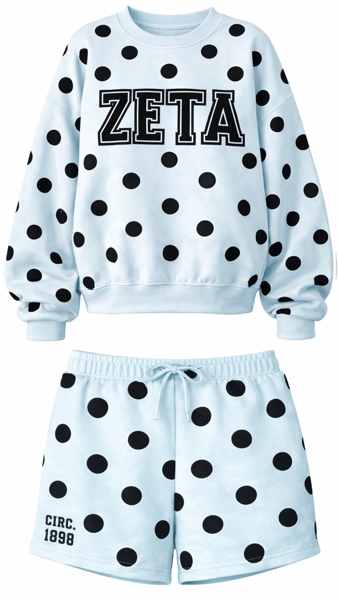 Large Polka Dot Sorority Logo Sweat Set