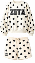 Large Polka Dot Sorority Logo Sweat Set