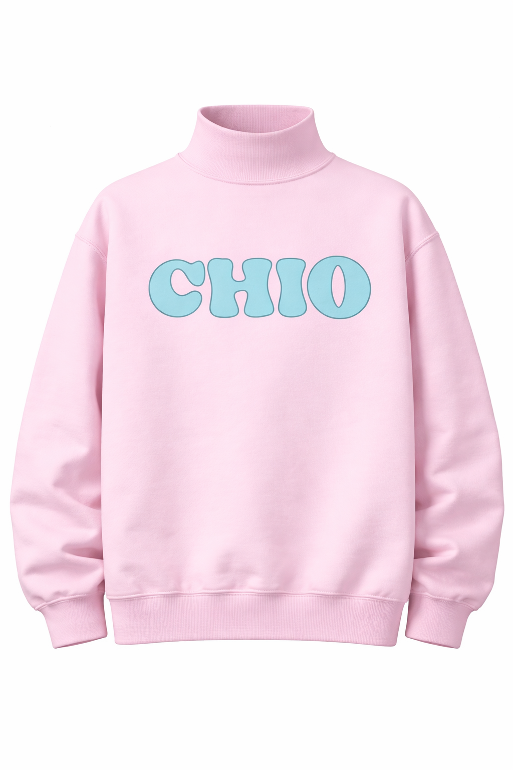Sorority Logo Mock Neck Sweatshirt