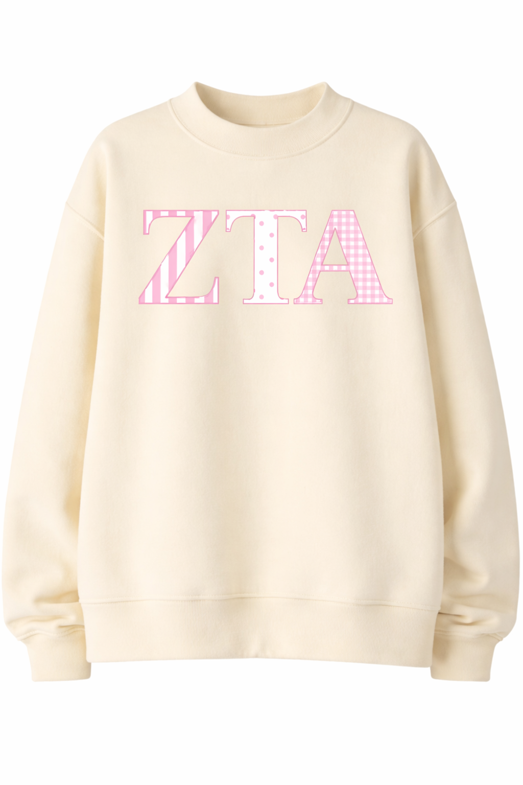 Sorority Greek Letter Pattern Sweatshirt
