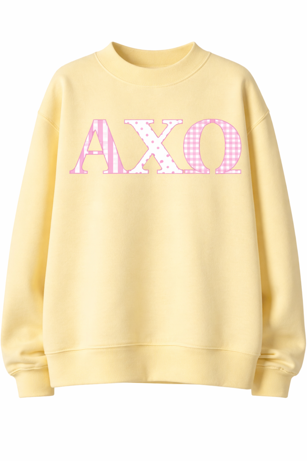 Sorority Greek Letter Pattern Sweatshirt