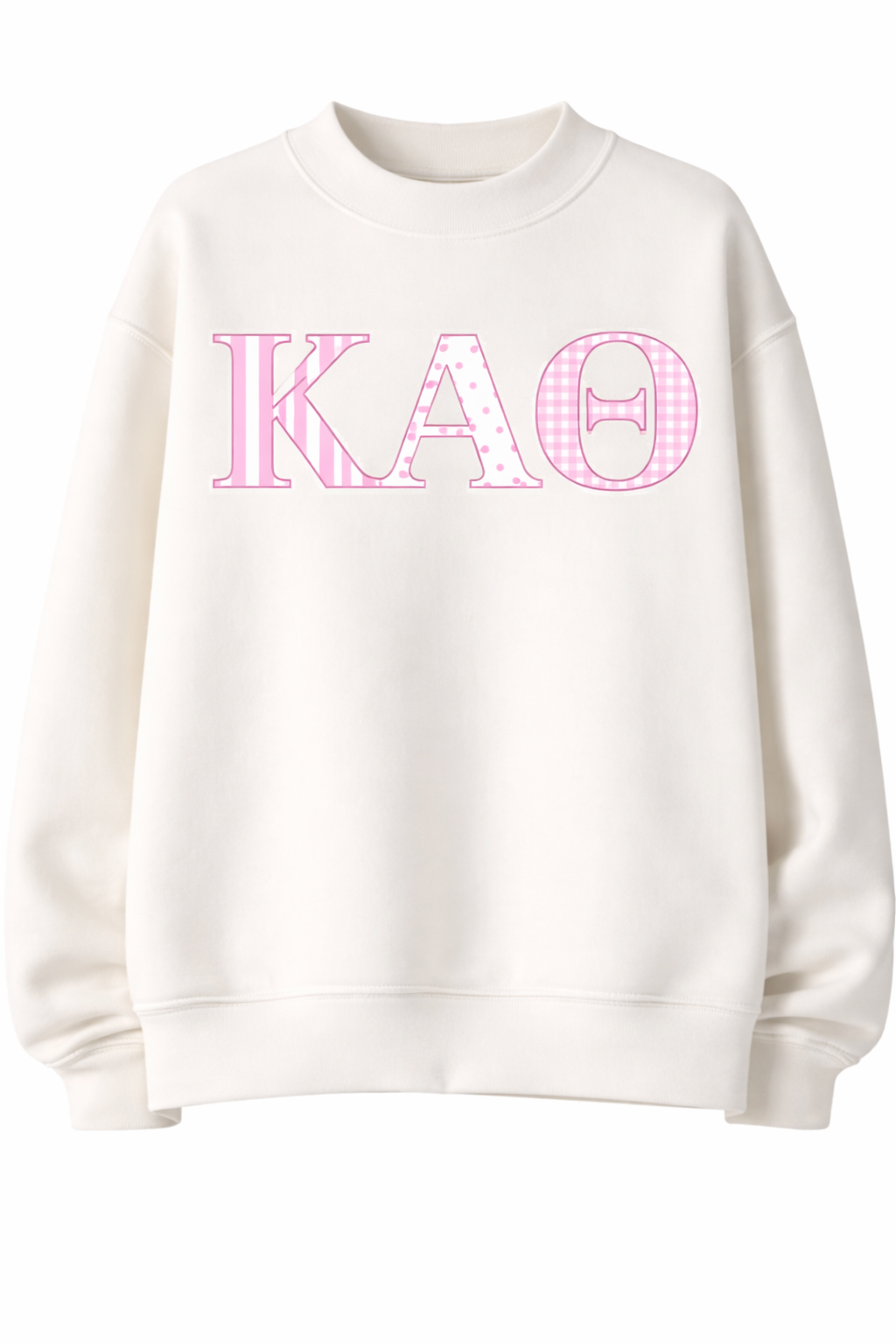 Sorority Greek Letter Pattern Sweatshirt