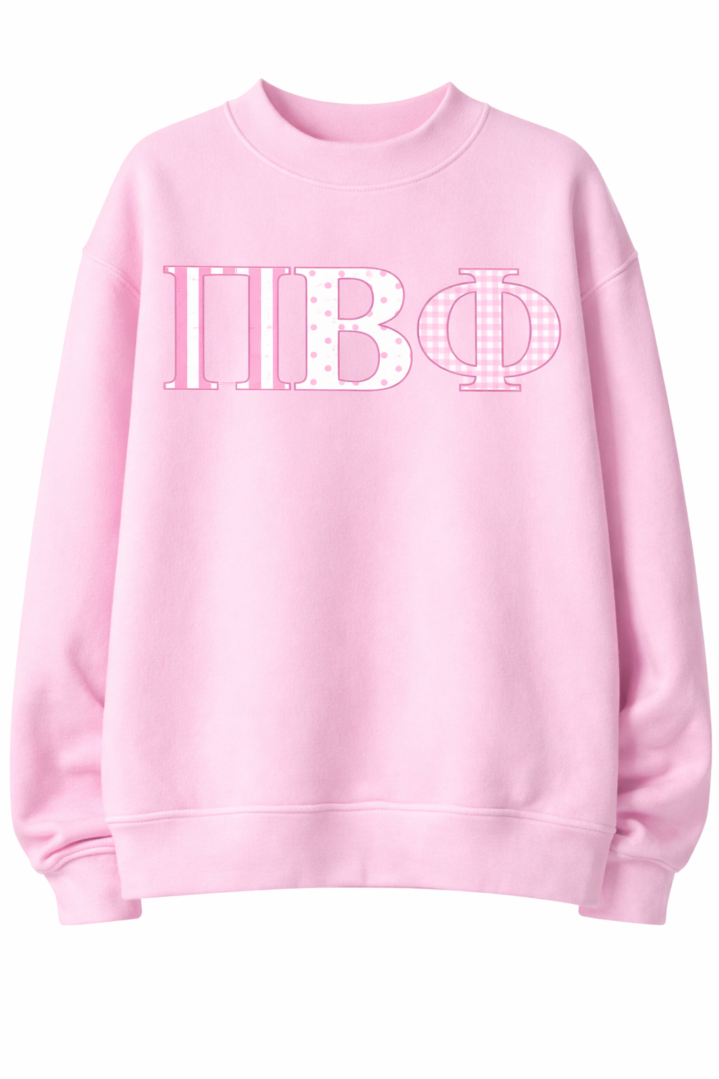 Sorority Greek Letter Pattern Sweatshirt