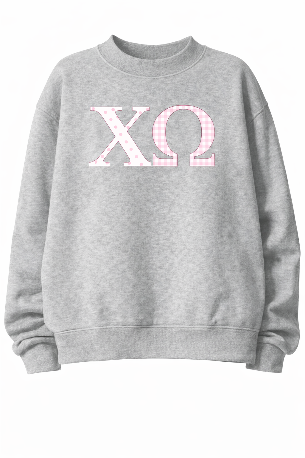Sorority Greek Letter Pattern Sweatshirt