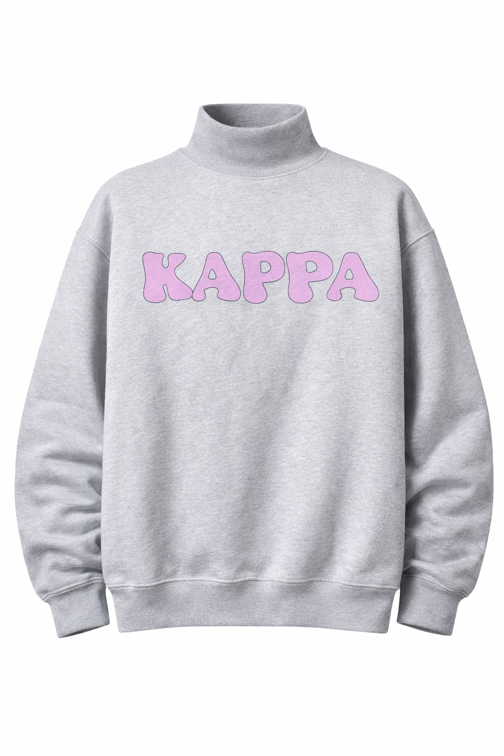 Sorority Logo Mock Neck Sweatshirt