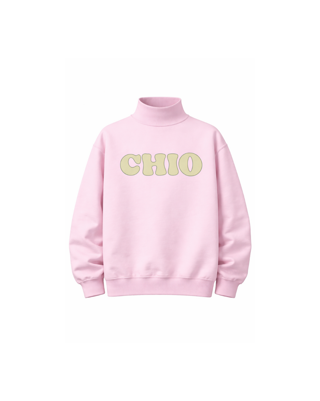 Sorority Logo Mock Neck Sweatshirt