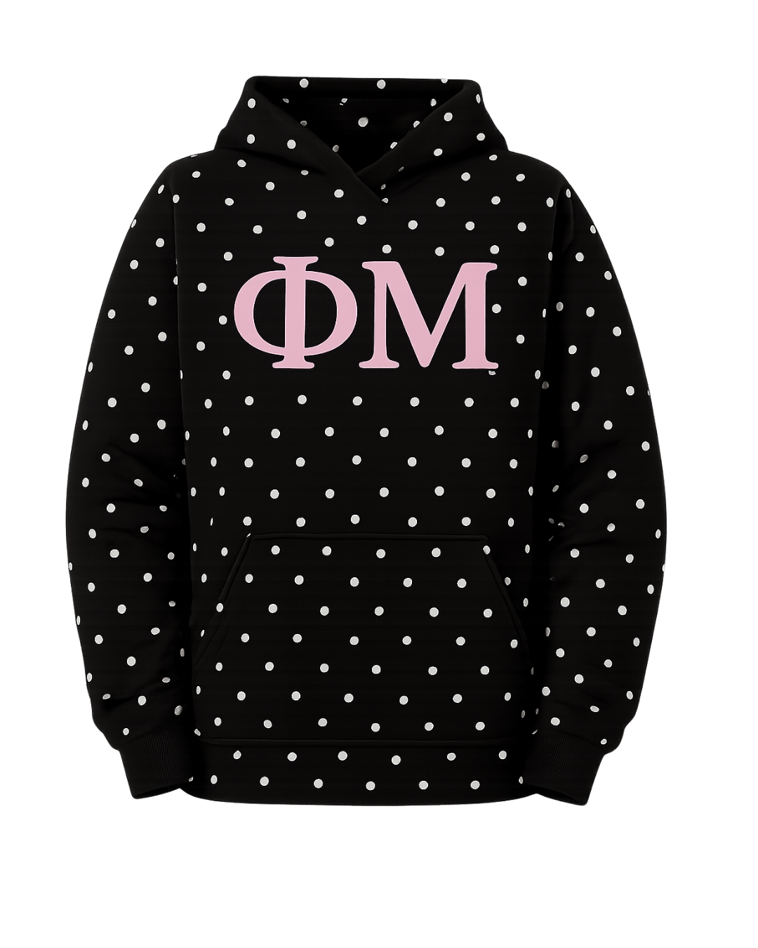 Polka dot Sweatshirt Sorority Logo