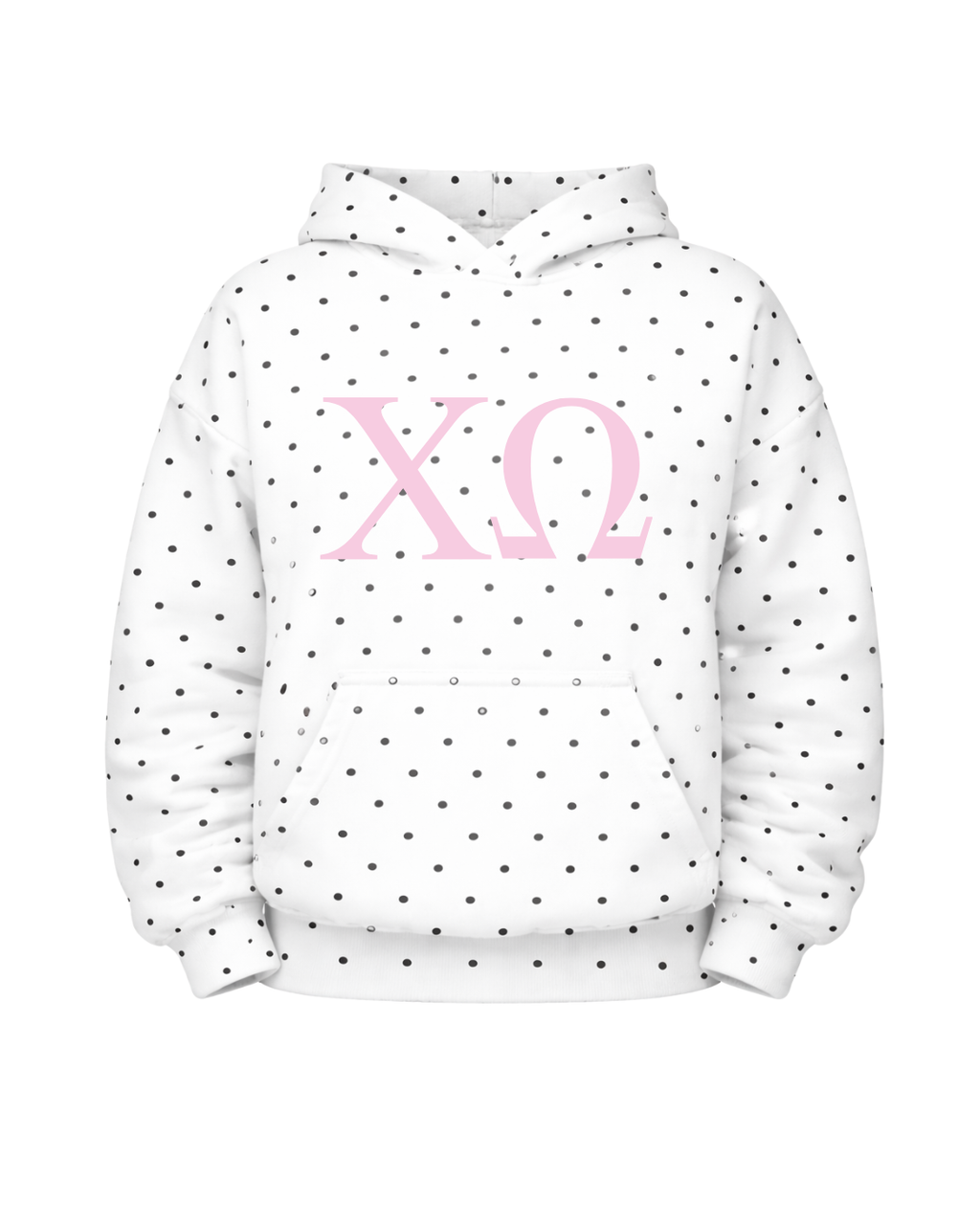 Polka dot Sweatshirt Sorority Logo