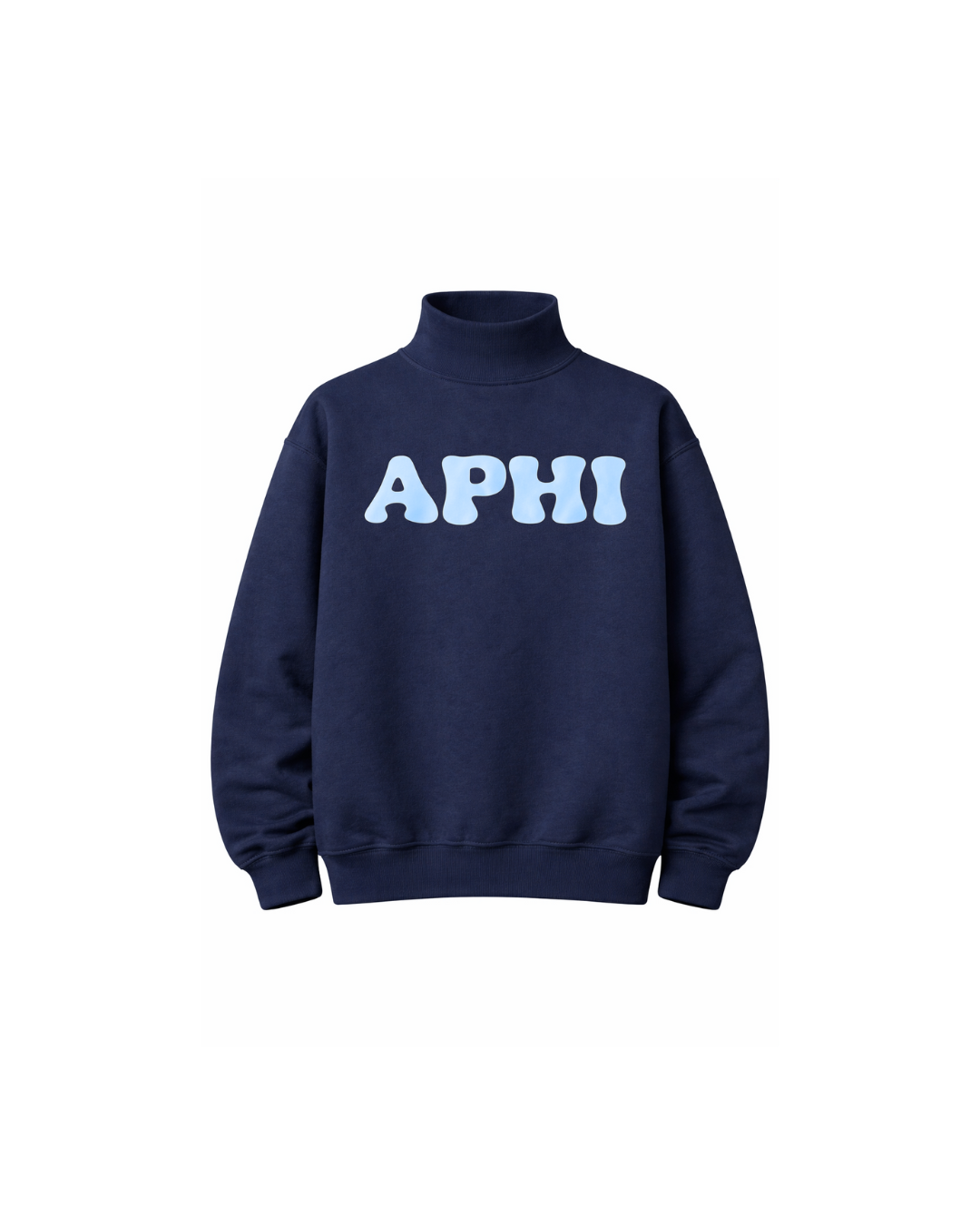 Sorority Logo Mock Neck Sweatshirt