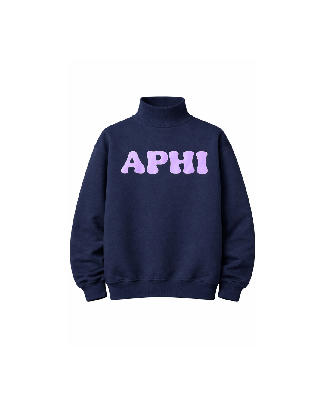 Sorority Logo Mock Neck Sweatshirt